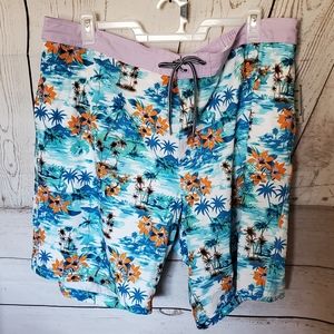 George at the knee eboardshort men's swim trunks tropical size 3XL